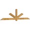 Ekena Millwork Kennewick Rough Sawn Timber Gable Bracket, Western Red Cedar, 96"W x 24"H x 2"D x 4"F, 6/12 Pitch GBW096X24X0204KEN00RWR - alternate 4